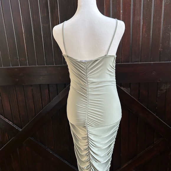 Sabora Strapless Ruched Dress in Soft Cream - Picture 2 of 5